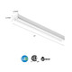 Lithonia Lighting CMNS L24 2LL 120V 840 LED Striplight-2-Light 4000K 32 Watts 120 Volts 2200 Lumens 2 Foot White