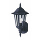 Maxim Cast 1 Light Traditional Outdoor Wall Lantern with White Finish and Clear Glass