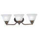 Maxim Malaga 3 Light Vanity Light with Oil Rubbed Bronze Finish