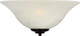 Maxim Essentials 2058X 1 Light Wall Sconce 13 Inch Wide with Oil Rubbed Bronze Finish and Marble Glass