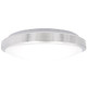 Maxxima 14 in. LED Round Flush Mount Ceiling Light Fixture,1600 Lumens, 3000K Warm White, Dimmable Indoor Fixture with Brushed Aluminum Trim, Perfect for Entryway, Dining Room, and Kitchen Use