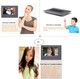 Video Intercom System, Wired 7 Inches Monitor Video doorphone Doorbell System,Video Door Phone HD Camera Kits Support Unlock, Monitoring, Dual-Way Intercom for Villa House Office Apartment