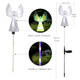 Rirool Angel Solar Lights for Cemetery 2 Pack Solar Lights Outdoor Garden Color Changing Decorative Angel Lights for Yard Patio Pathway Grave Decoration Memorial s
