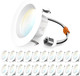 Sunco Lighting Sunco 20 Pack 4 Inch LED Recessed Lights, Retrofit Can Lighting, 660 LM, 11W (40W Equivalent), Selectable CCT 2700K/3000K/3500K/4000K/5000K, Dimmable, Baffle Trim, Replacement Conversion Kit UL.