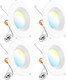 Sunco Lighting Sunco 4 Pack LED Recessed Lighting 6 Inch, Retrofit Can Lights, 965LM, 13W (75W Equivalent), Selectable CCT 2700K/3000K/3500K/4000K/5000K, Dimmable, Baffle Trim, Damp Rated UL