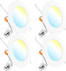 Sunco Lighting Sunco Retrofit LED Recessed Lighting 6 Inch, Can Lights for Ceiling, 1200 LM, 15W, Selectable CCT 2700K/3000K/4000K/5000K/6000K, Dimmable, Ultra Thin Flat Light Fixture UL 4 Pack.