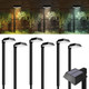 Sunco Lighting Sunco 6 Pack 2W Solar Sidewalk Dusk to Dawn Outdoor Backyard Walkway Garden Driveway Landscape Waterproof Patio Yard Lawn Super Bright Path Lights, 100 Lumens, 3CCT 3000K/5000K/7000K, Non-Dimmable.
