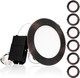 TORCHSTAR E-Lite Series 6 Inch Slim Recessed Lighting with J-Box, 13.5W Ultra-Thin LED Recessed Light, Dimmable Canless Downlight, ETL&ES Listed, CRI90, 4000K Cool White, Oil Rubbed Bronze, Pack of 6