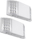 TORCHSTAR LED Emergency Lighting, Commercial Emergency Lights with Battery Backup, UL Listed, Two Square Heads, AC 120/277V, Hardwired Emergency Exit Light Fixtures for Business, Pack of 4