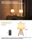 UMEXUS Cordless Table Lamp, Rechargeable Battery Powered, Timer & Dimmer & Remote Control & Color-Changing, Fabric White Shade, Small Tripod Lighting Patio Bedroom Living Room Home Office
