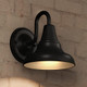 Urban Ambiance Luxury Industrial Wall Sconce, Small Size: 8.25''H x 8''W, with Vintage Style Elements, Midnight Black Finish, UHP1362 from The Pittsburgh Collection