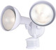 VAXCEL White Motion Sensor Dusk to Dawn Outdoor Security Flood Light - 180 Degree Range - 70 Ft.