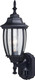 VAXCEL Rogers Park Aluminum 6.25-in. W 1 Light Black Motion Sensor Dusk to Dawn Outdoor Wall Lantern Clear Glass