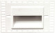 WAC Lighting WAC Landscape Lighting LEDme 120V LED Vertical Invisible Trim Step and Wall Light 2700K Warm Built-in LED in White