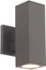 WAC Lighting Cubix LED Double Up and Down Indoor or Outdoor Wall Light 3000K in Bronze