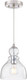Westinghouse 6132800 Fiona Traditional One Light LED Indoor Mini Pendant Brushed Nickel Finish Clear Seeded Glass