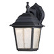 Westinghouse Lighting 6400100 One-Light Dimmable LED Outdoor Wall Fixture Black Finish with Clear Seeded Glass