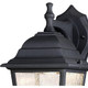 Westinghouse Lighting 6400100 One-Light Dimmable LED Outdoor Wall Fixture Black Finish with Clear Seeded Glass