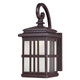 Westinghouse 6400200 Traditional One-Light LED Outdoor Wall Light Sconce Oil Rubbed Bronze Finish Frosted Glass