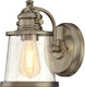 Westinghouse 6361000 Emma Jane One-Light Washed Copper Finish with Clear Seeded Glass Outdoor Wall Fixture White