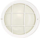 Westinghouse 6783600 One-Light Outdoor Wall Fixture White Finish White Glass Lens Round