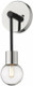 Z-Lite 621-1S-MB-PN Neutra Wall Sconce 1-Light 60 Watts Matte Black and Polished Nickel