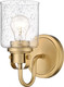 Z-Lite 340-1S-CH Kinsley Wall Sconce 1-Light 100 Watts Chrome