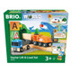 BRIO Starter Lift&Load Set Wooden Toy Train Durable  Child Safe  Encourages Creativity  Compatible with All Wooden Railway Sets  Includes Engine, Lorry, Wagon, Track and More