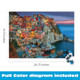 Buffalo Games - Cinque Terre 1000 Piece Puzzle for Adults - Jigsaw Puzzles - Challenging Italy Coastal Scene with Poster - Peter Stewart Photography
