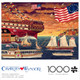 Buffalo Games “ 1000 Piece Jigsaw Puzzle ‹- Patriotic Harborview - Charles Wysocki Colorful Puzzle for Adults “ Precision-Cut Pieces, Beautiful Artwork, and Hours of Relaxing Fun