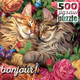 Buffalo Games - Brigid Ashwood - Cats in Love - 500 Piece Jigsaw Puzzle for Adults -Challenging Puzzle Perfect for Game Nights - Finished Size is 21.25 x 15.00