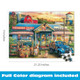 Buffalo Games Puzzles for Adults 500 Pieces “ Buffalo Games Country Living: Farm Life by Eduard, Nostalgic 500 Piece Jigsaw Puzzle for Adults with Poster, Premium Puzzle Made in The USA