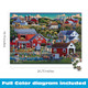 Buffalo Games - Jigsaw Puzzles 1000 Pieces - Dowdle Amish Country - 1000 Piece Puzzle for Adults - Premium able Foil Box with Reference Poster