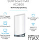 ARRIS Surfboard mAX Tri-Band Mesh System WC4S | AC3800 Wi-Fi Speed up to 3.8 Gbps | Coverage 5,500 sq ft | 1.7 Gbps Backhaul | Two 1 Gbps Ports per Node | Alexa Support | 2 Year Warranty ARRIS Surfboard mAX Tri-Band Mesh System WC4S | AC3800 Wi-Fi Speed up to 3.8 Gbps | Coverage 5,500 sq ft | 1.7 Gbps Backhaul | Two 1 Gbps Ports per Node | Alexa Support | 2 Year Warranty