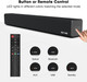 Bestisan 2.1 Channel 100Watt Sound bar, Soundbar with Built in Subwoofer Bluetooth 5.1 Surround Sound Systems (32Inches, DSP, HDMI-ARC, Remote Control, Bass Adjustable)