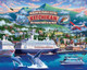 D·O·W·D·L·E Boardwalk Puzzles Ketchikan, 500 Piece Jigsaw Puzzle for Adults, Made in USA