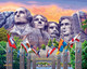 D·O·W·D·L·E Boardwalk Puzzles Mt. Rushmore, 500 Piece Jigsaw Puzzle for Adults, Made in USA