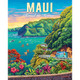 D·O·W·D·L·E Boardwalk Puzzles Maui Road to Hana 500 Piece Jigsaw Puzzle for Adults “ Scenic Hawaii Landscape Puzzle with Artwork by James Poai, Made in USA