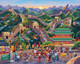 D·O·W·D·L·E Boardwalk Puzzles Great Wall of usa, 1000 Piece Jigsaw Puzzle for Adults, Made in USA