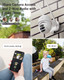 blurams Security Camera Outdoor, 3MP Dual-Lens Wi-Fi Outdoor Camera, 360° PTZ Cameras for Home Security w/Motion Tracking, Two-Way Talk, 2K Color Night Vision, IP66 Weatherproof blurams Security Camera Outdoor, 3MP Dual-Lens Wi-Fi Outdoor Camera, 360° PTZ Cameras for Home Security w/Motion Tracking, Two-Way Talk, 2K Color Night Vision, IP66 Weatherproof