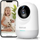 Smart Pan Tilt Camera, 2K WiFi Indoor Home Security Dome Camera with Human and Motion Detection, Night Vision Baby Monitor, Compatible with Alexa Smart Pan Tilt Camera, 2K WiFi Indoor Home Security Dome Camera with Human and Motion Detection, Night Vision Baby Monitor, Compatible with Alexa