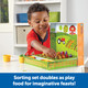 Learning Resources Veggie Farm Sorting Set - 46 Pieces, Ages 3+ Toddler Learning Toys, Preschool Toys for Color Sorting, Food Sorting Game