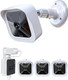 COOLWUFAN Wall Mount Bracket for All-New Blink Outdoor (3rd Gen) Camera, 360° Protective Case & Adjustable Mount for Blink Sync Module 2 Mount for Blink Home Security Camera (Black (3 Packs))