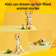 LEGO Creator 3 in 1 Cute Bunny Toy - Building Toy Set with 3 Build Options, Bunny, Seal, or Llama - Animal Figures for Kids, Girls and Boys, Ages 8+ -  Idea for Birthdays - 31162