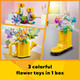 LEGO Creator 3 in 1 Flowers in Watering Can Building Toy Set - Fun, Creative Activity for Kids, Girls and Boys, Ages 8+ - Building Options for Rain Boots or Birds - Cute Birthday  Idea - 31149