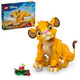 LEGO Disney Simba The Lion King Cub Building Toy - Collectible Play & Display Set - 6 Year Old Girl & Boy Birthday  - Detailed Model of Disney Simba - 43243