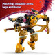LEGO NINJAGO Arin™s Spinjitzu Battle Mech Building Toy - Ninja Building Set for Kids, Ages 7+ - with Arin, Baby Ryu, & Villain Minifigures -  Idea for Boys, Girls, & Dragons Rising Fans - 71839