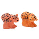Little People Replacement Parts for Fisher-Price Noah's Ark, Zoo or Safari Playset V8254 - Replacement Pair of Orange and Black Leopards