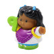 Little People Replacement Part for Fisher-Price Time to Learn Preschool Playset K0105 - Young Girl with Black Hair Wearing a Yellow Backpack and Holding a Green Number 9 Nine