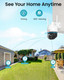 2K Security Camera Outdoor 2Packs, WiFi Outdoor Security Cameras Pan-Tilt 360° View, 3MP Surveillance Cameras with Motion Detection and Siren, 2-Way Audio, Full Color Night Vision, Waterproof 2K Security Camera Outdoor 2Packs, WiFi Outdoor Security Cameras Pan-Tilt 360° View, 3MP Surveillance Cameras with Motion Detection and Siren, 2-Way Audio, Full Color Night Vision, Waterproof